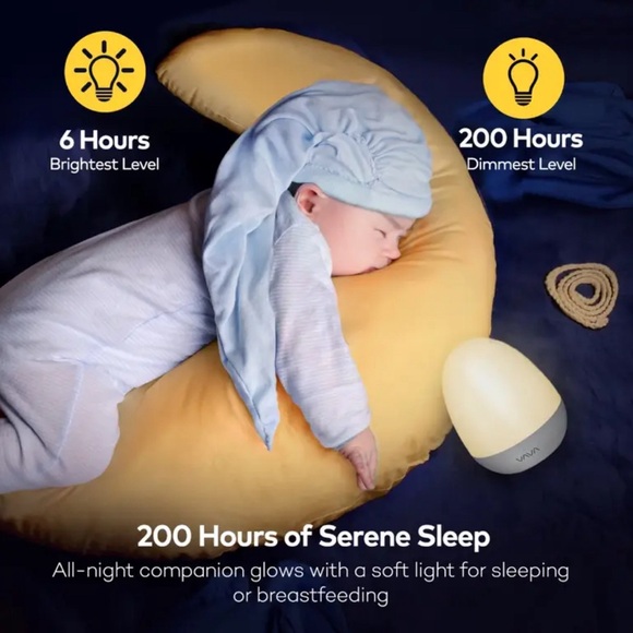 VAVA VA-CL006 Kids Baby Night Light ABS+PC Touch Control Timer Setting in Pink - Picture 10 of 13